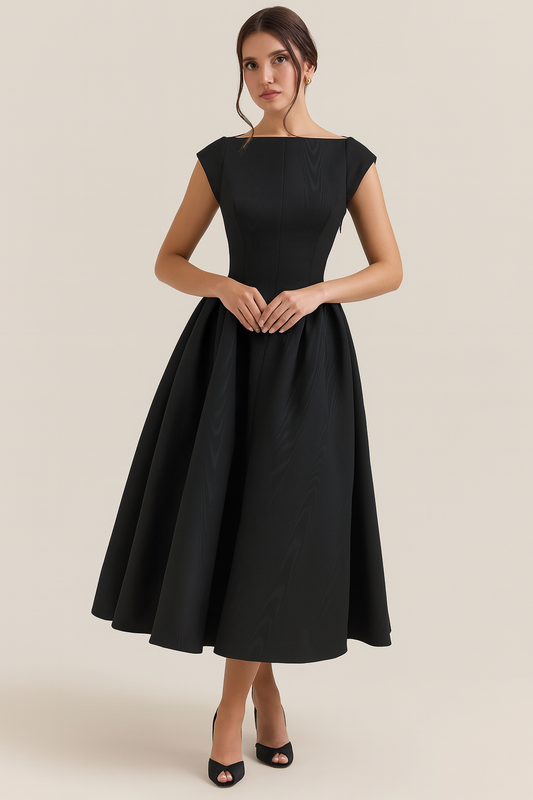 DONNA - Stijlvolle jurk met slanke taille